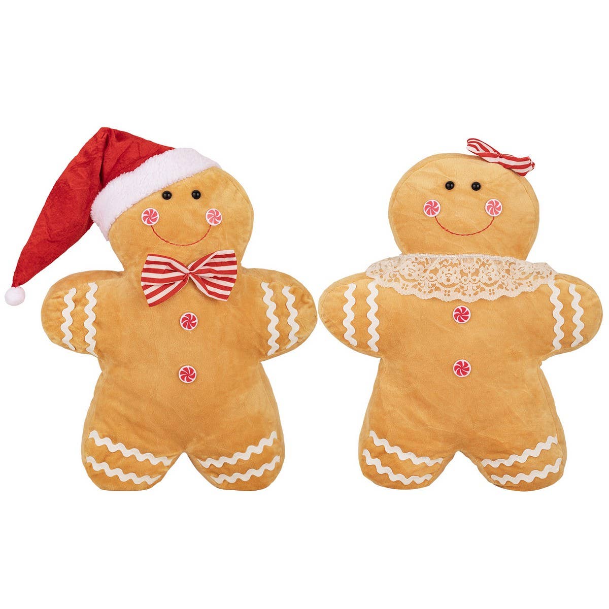 CWMM10275_CHRISTMAS GINGERBREAD PLUSH PILLOW FOR KIDS