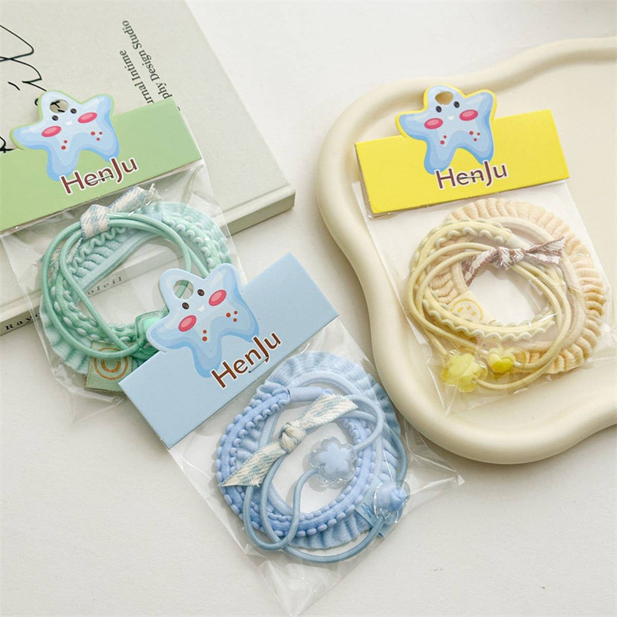 HIGH ELASTIC PONYTAIL HAIR ROPE THREE-PIECE SET_CWAHA1031