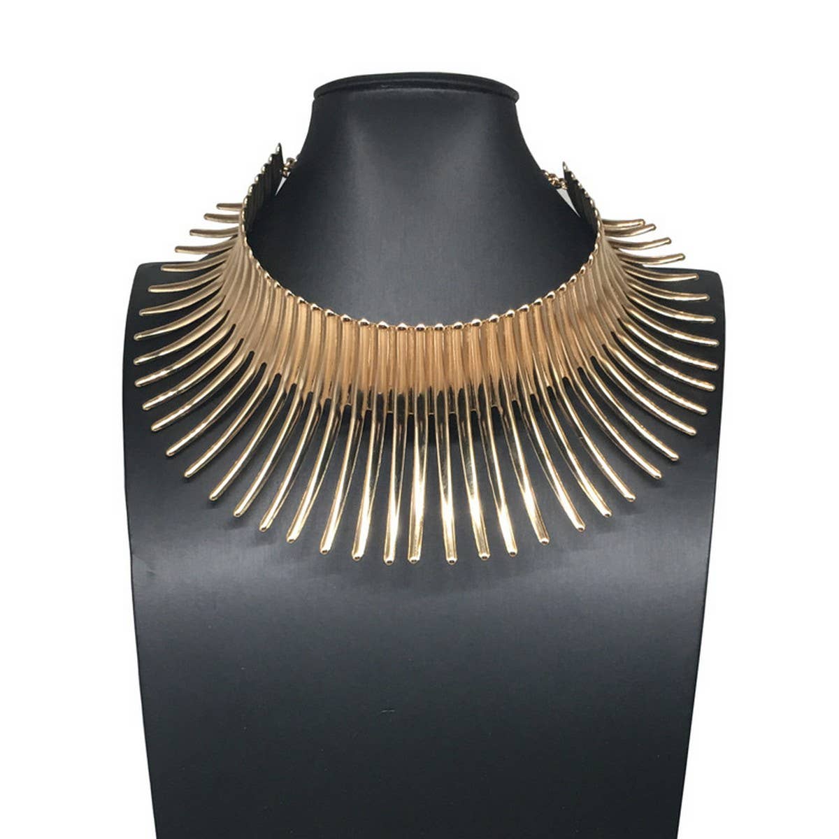 METAL FLOWER PUNK FASHION NECKLACE SET