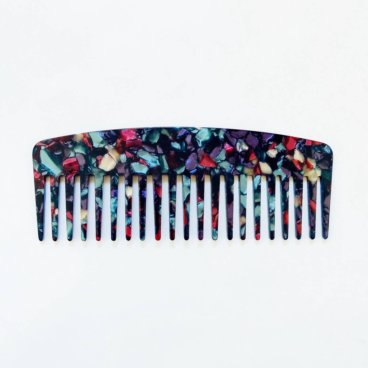 SIMPLE ANTI-STATIC LEOPARD PRINT HAIR COMB