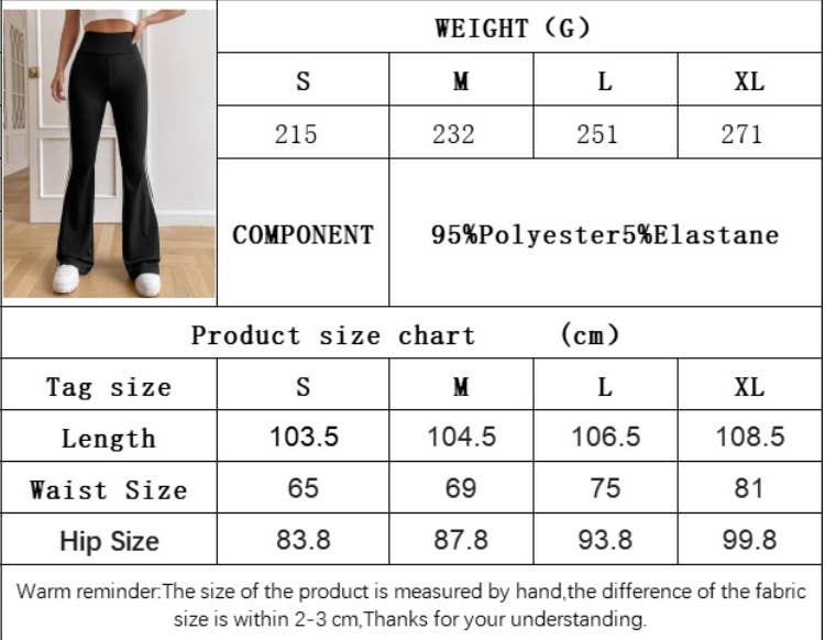 CWBLP1418_HIGH-RISE DRAPED WIDE-LEG FLARED CASUAL PANTS