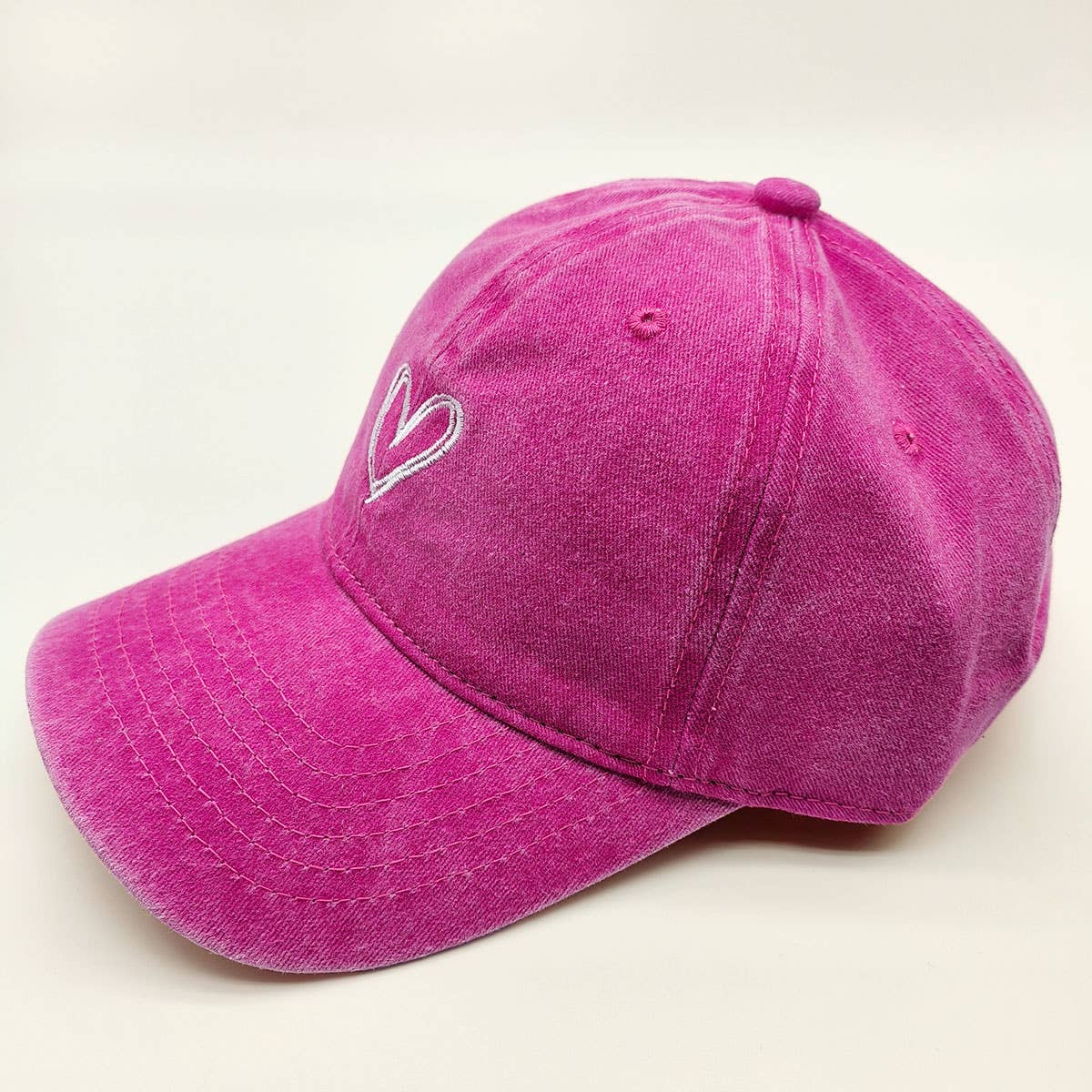 Spring Summer Wash Heart Baseball Cap, Sun Hat CWAH0012