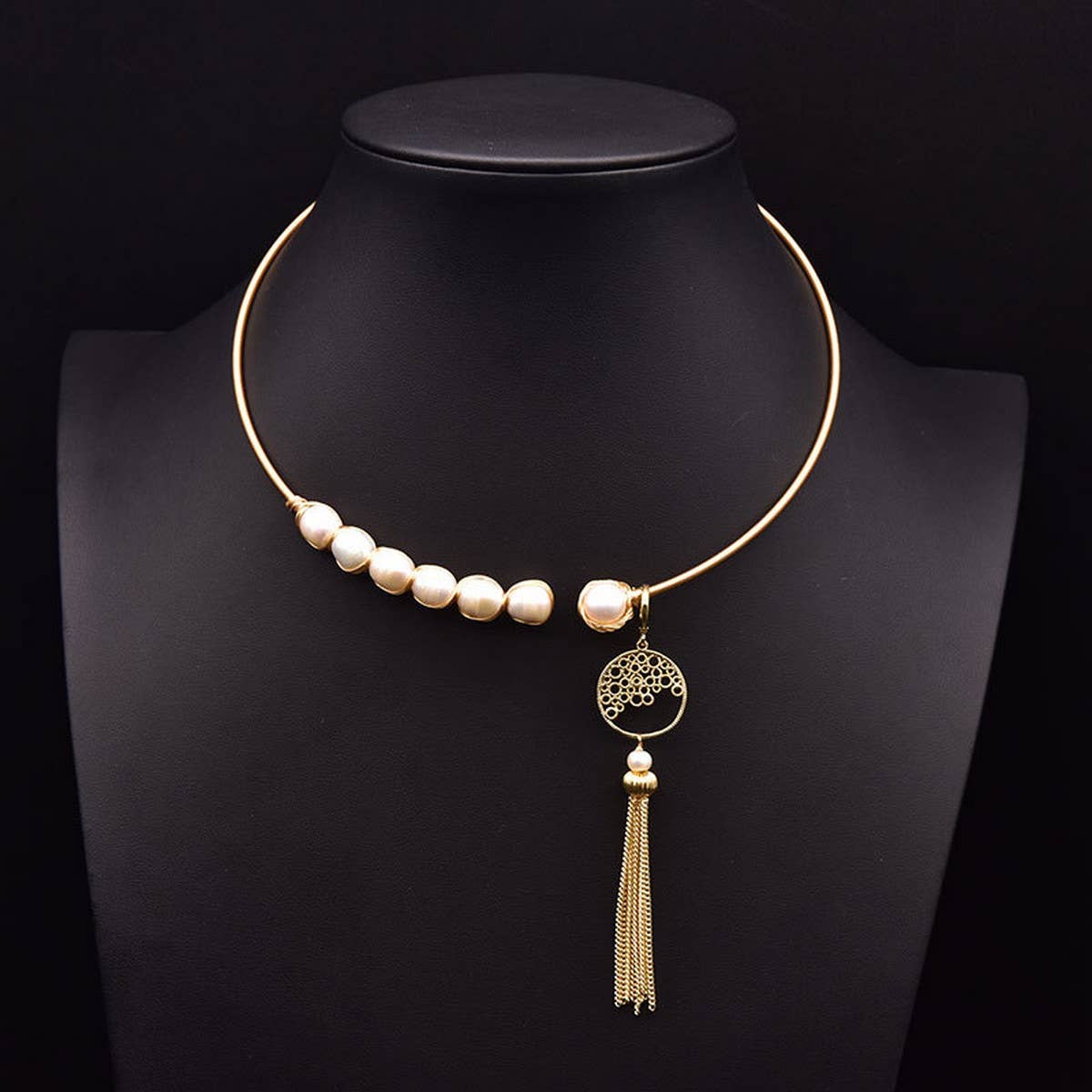 VINTAGE NICHE NATURAL FRESHWATER PEARL NECKLACE