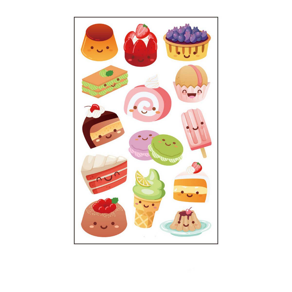 Foodie Tattoo Stickers ? Burger, Cake & Candles