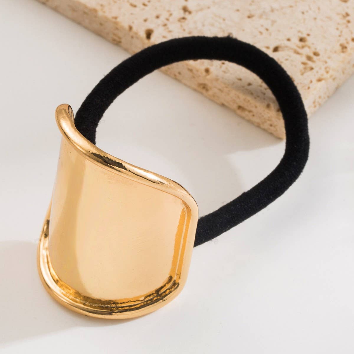 Minimalist Irregular Metal Elastic Hair Tie