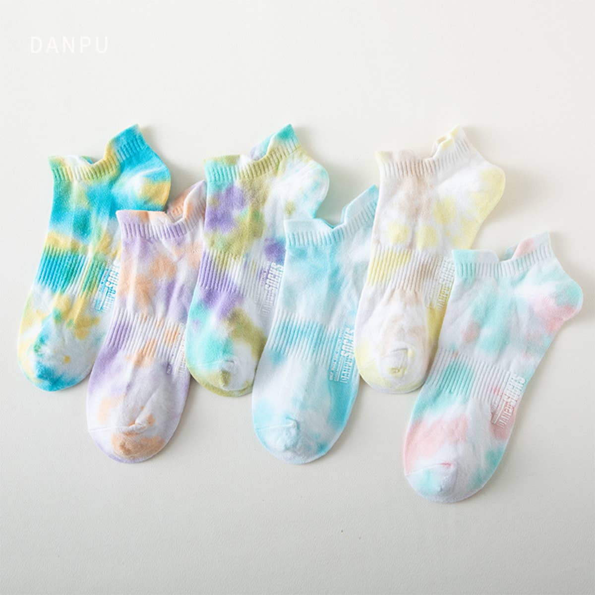 WOMEN TIE-DYE ANTI-DROP HEEL SOCKS