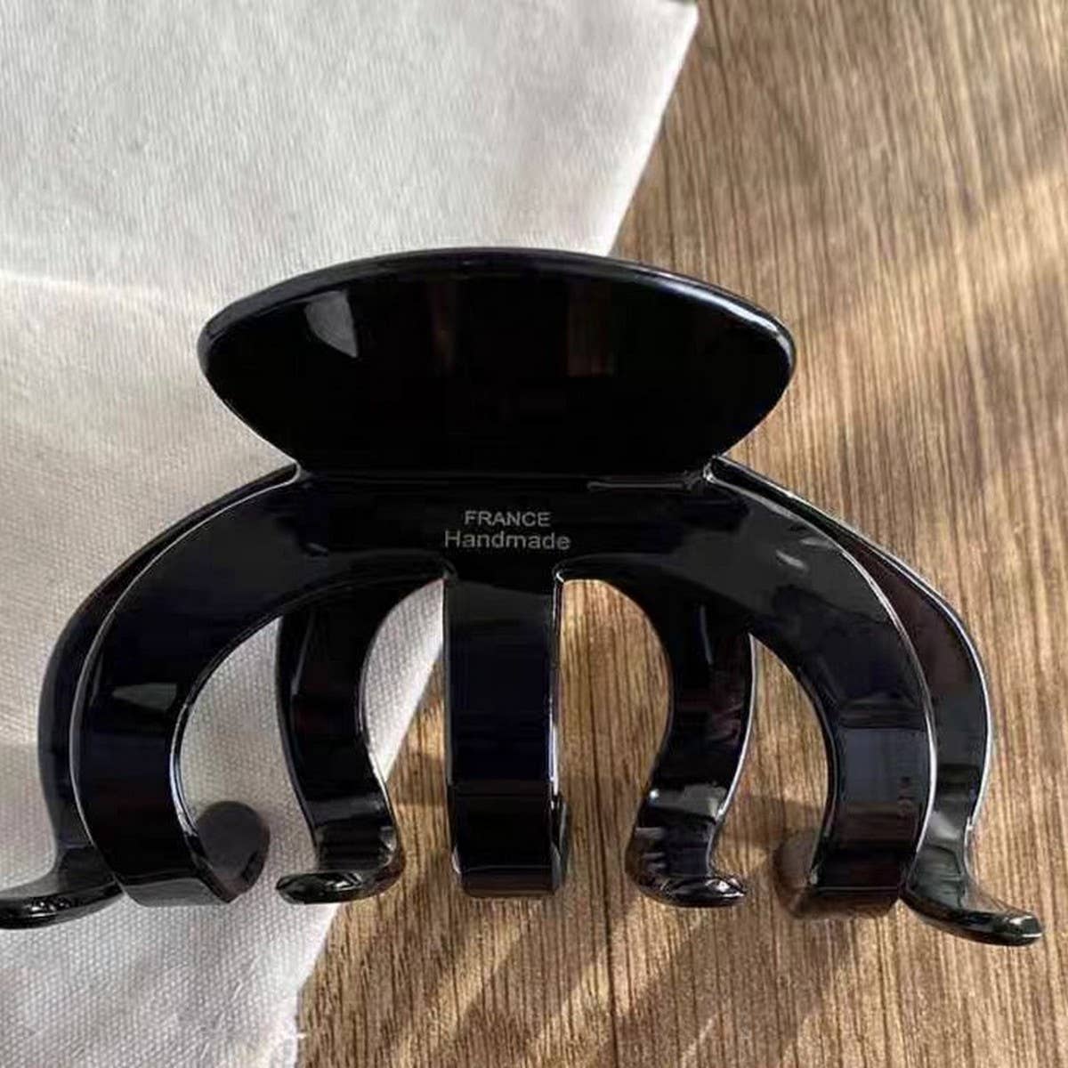 Large octopus bun thick double-sided retro clip