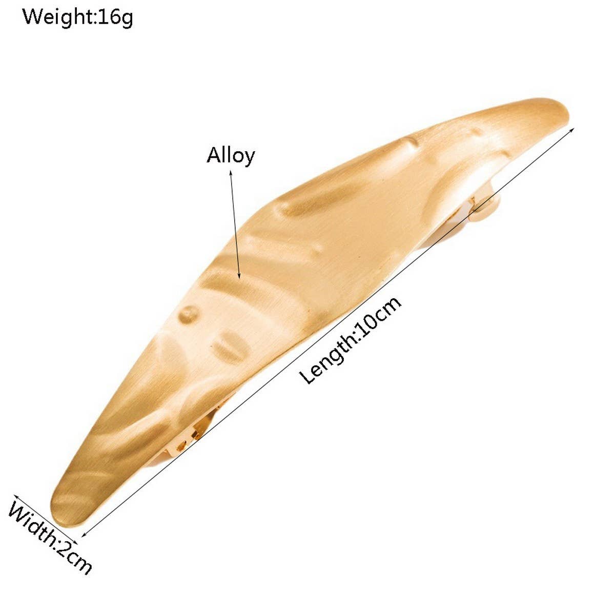 Fashionable Metal Hair Clip with Geometric Design