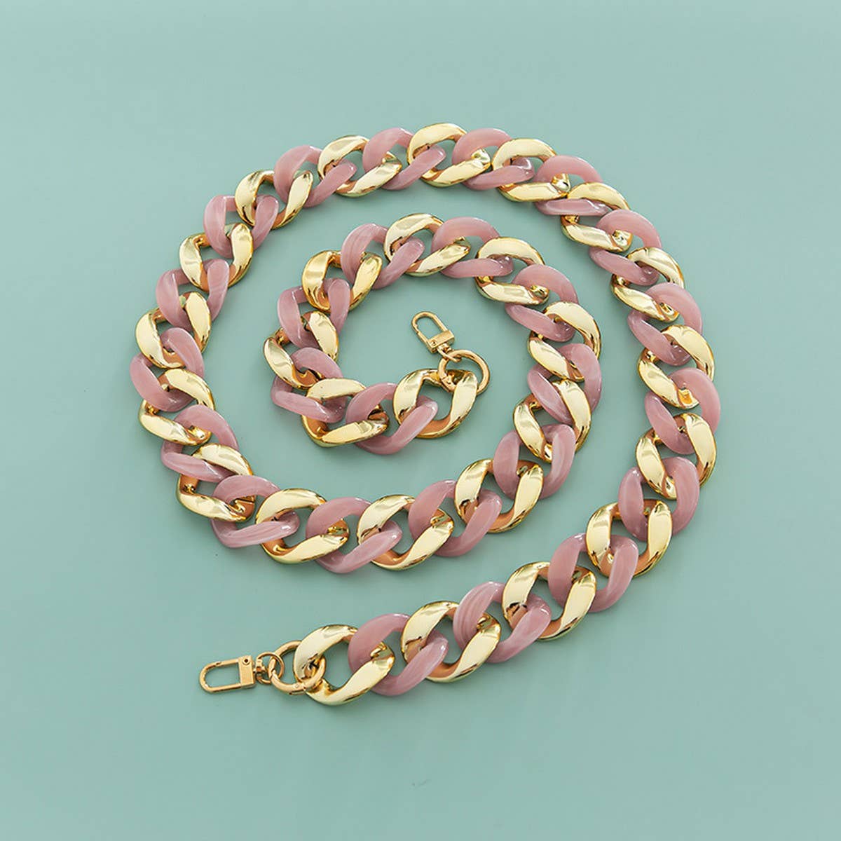 Large Resin Acrylic Bag Chain,Wide Shoulder Strap