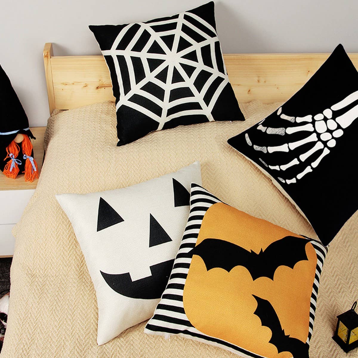 Halloween Linen Throw Pillow Cover for Sofa_CWAJE5309