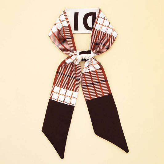 Long Versatile Silk Scarf - Bow Tie Headband