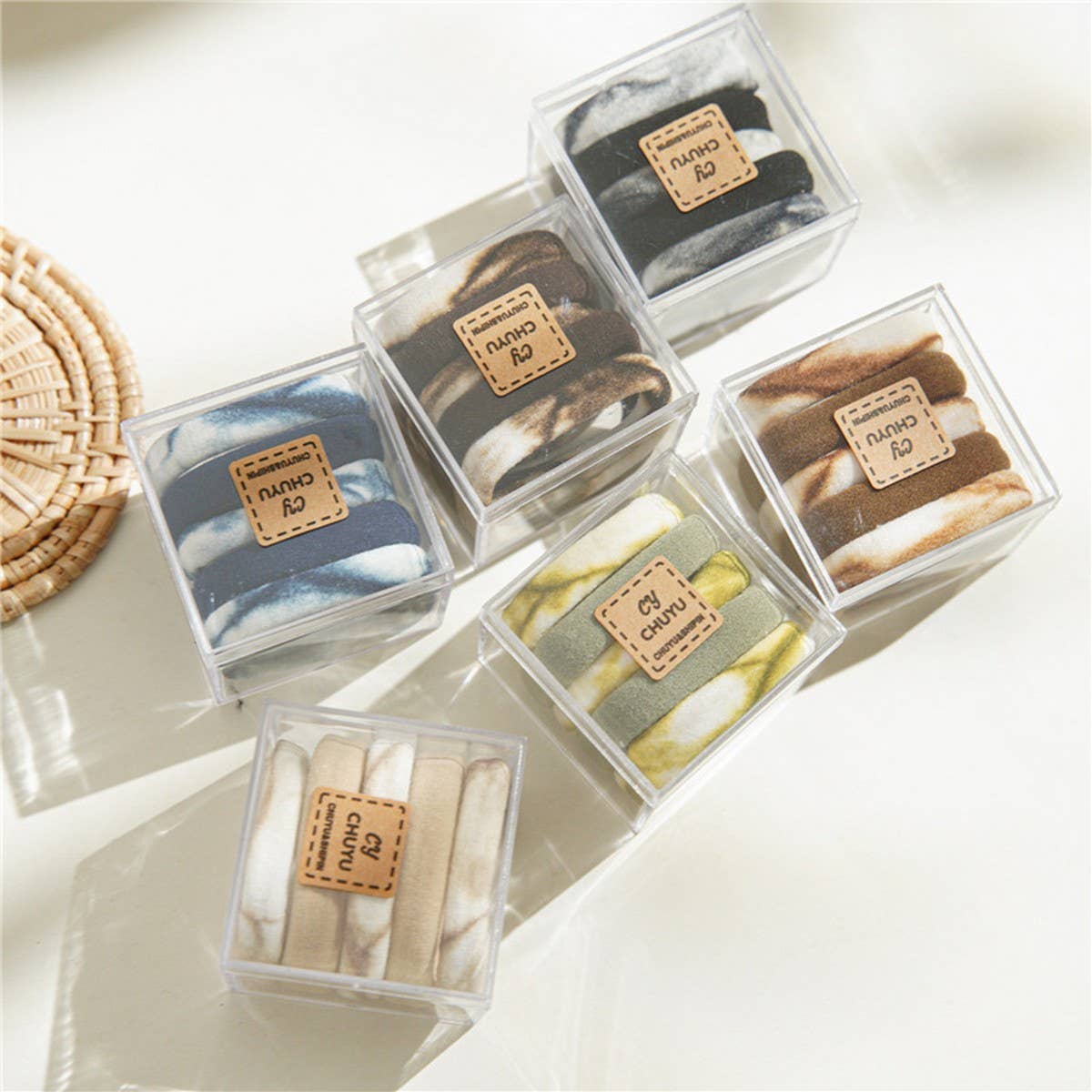 RETRO COLOR TIE-DYE HIGH ELASTIC HAIR TIES_CWAHA1123