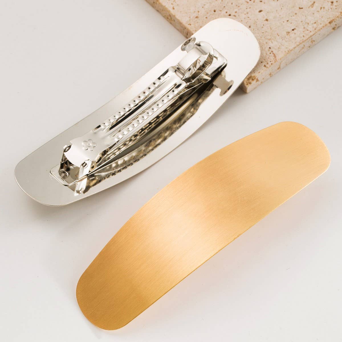 Minimalist Geometric Metal Spring Hair Clip