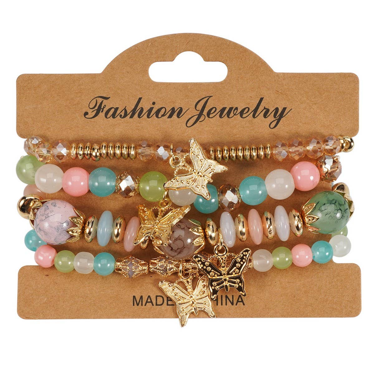 CWAJE05709_BOHO BUTTERFLY PENDANT LAYERED BRACELET