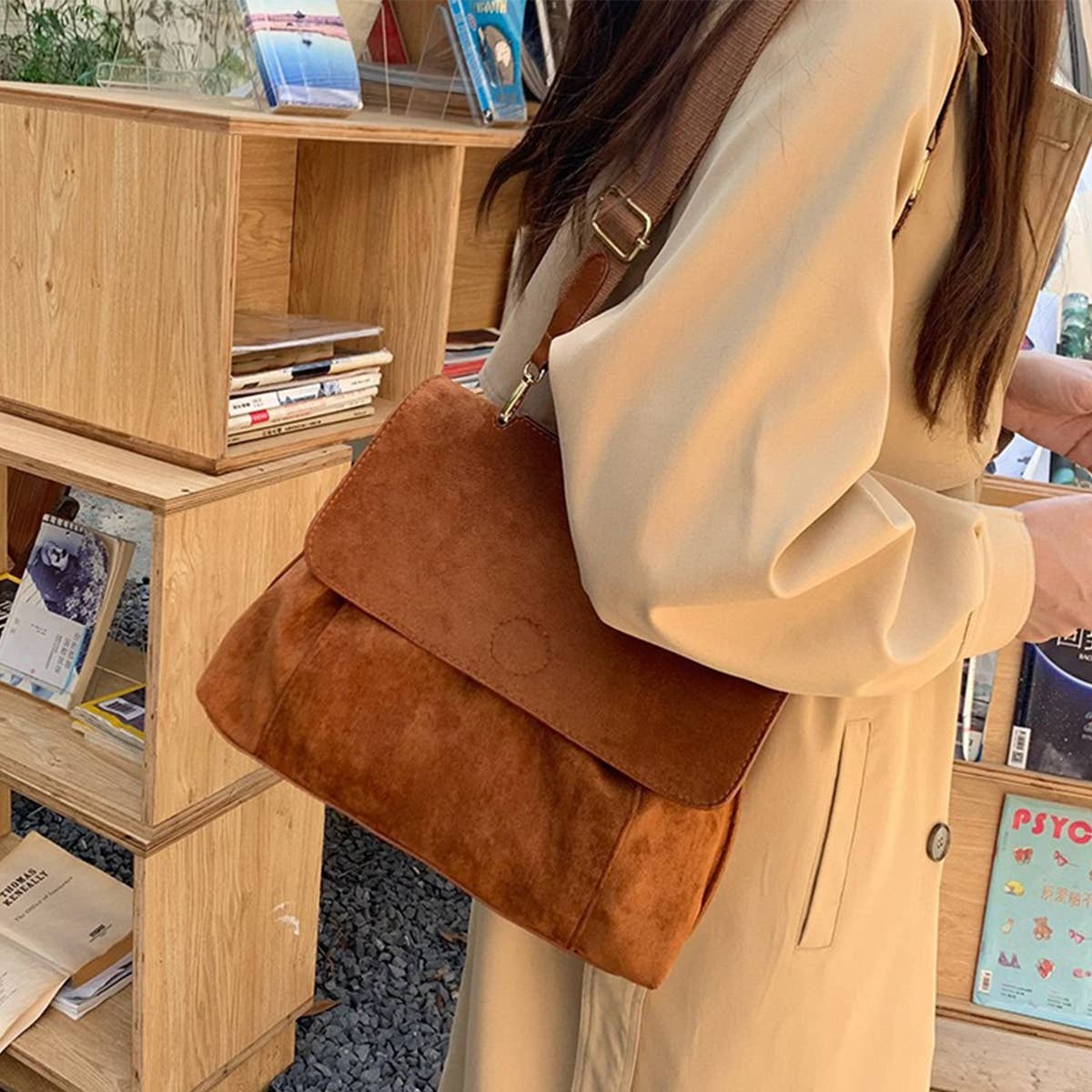 FASHION CASUAL FROSTED SHOULDER CROSSBODY BAG_CWAB0969