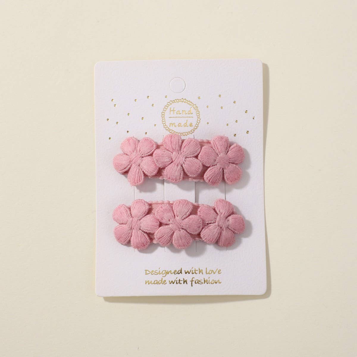 Five-Petal Flower Hair Clips for Kids ? Handmade