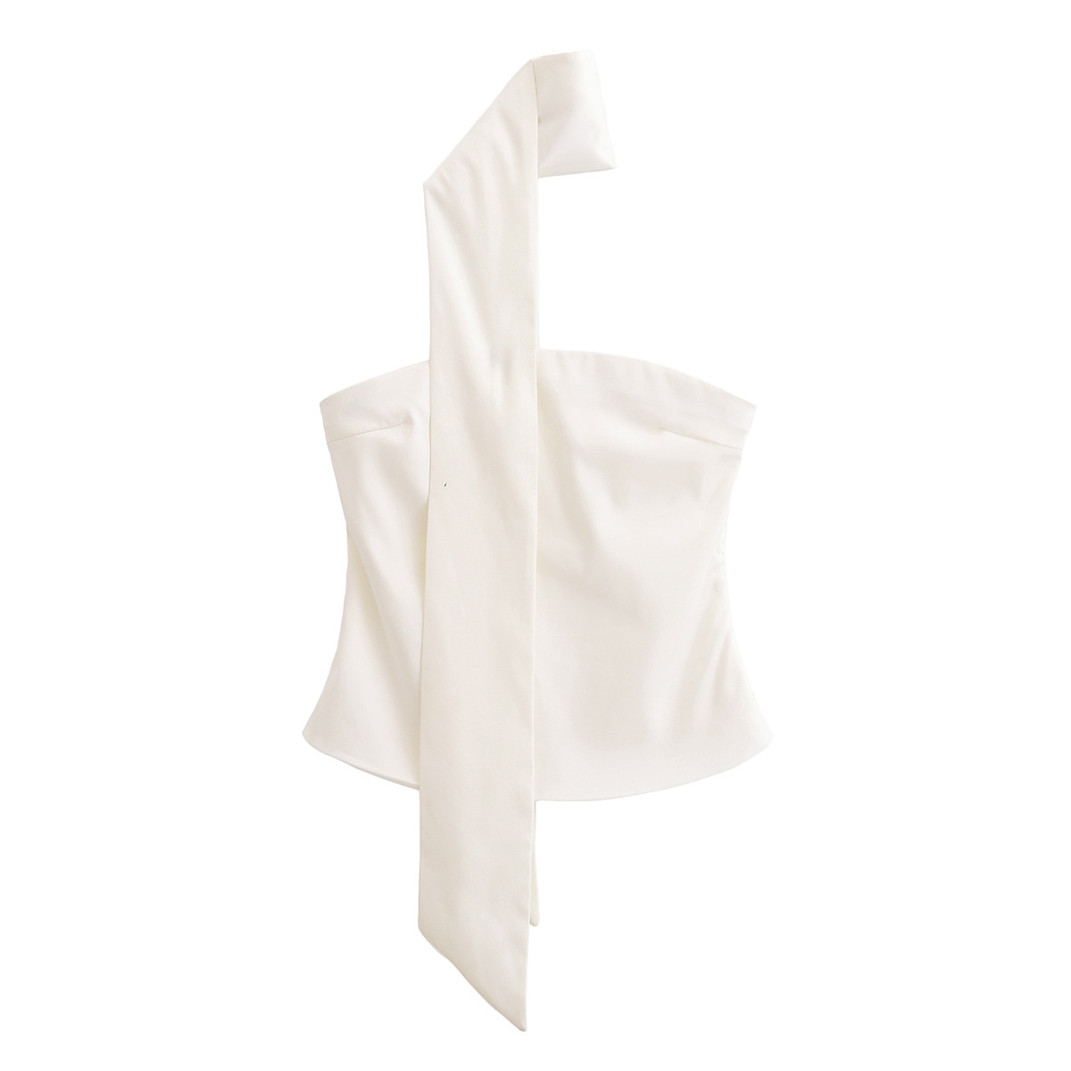 Scarf Style Satin Blouse for Women