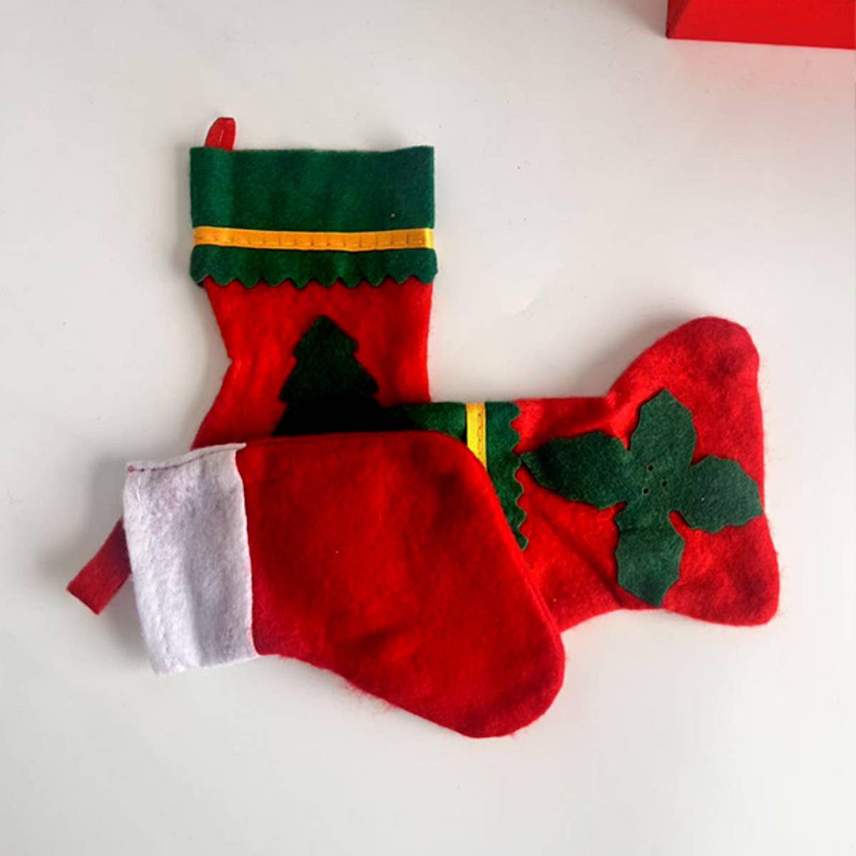 CWMM9665_CHRISTMAS KNIFE AND FORK SET MINI SOCKS CUTLERY SET