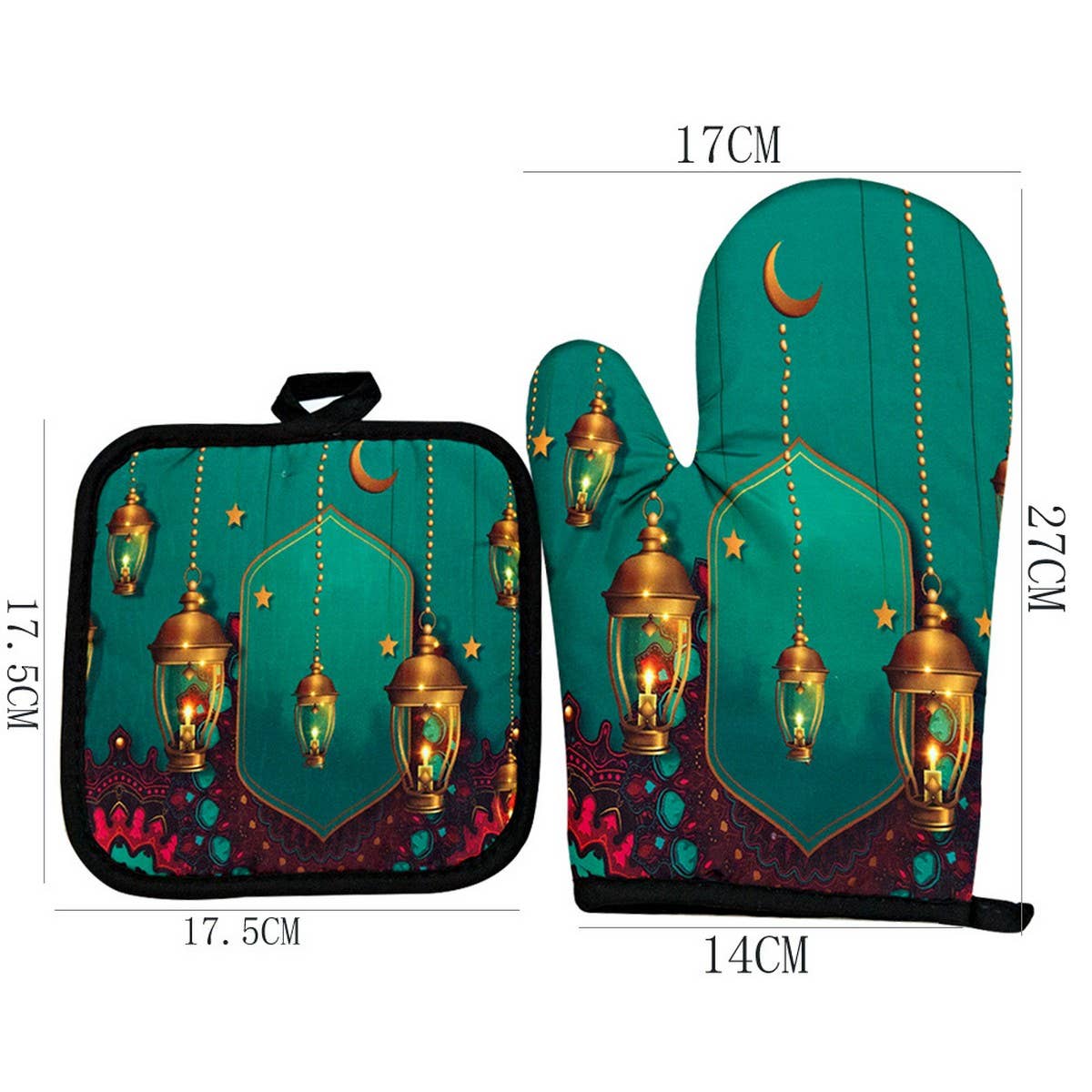 KITCHEN HEAT RESISTANT THICK ANTI-SCALDING GLOVES_CWMM1457