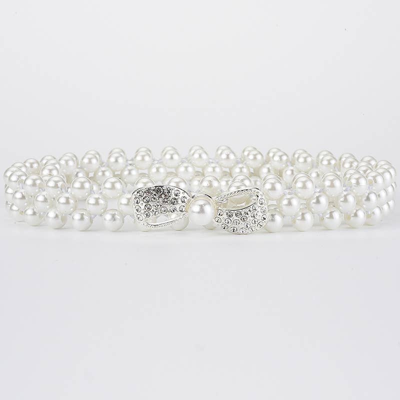 High-end princess-style pearl waist chain