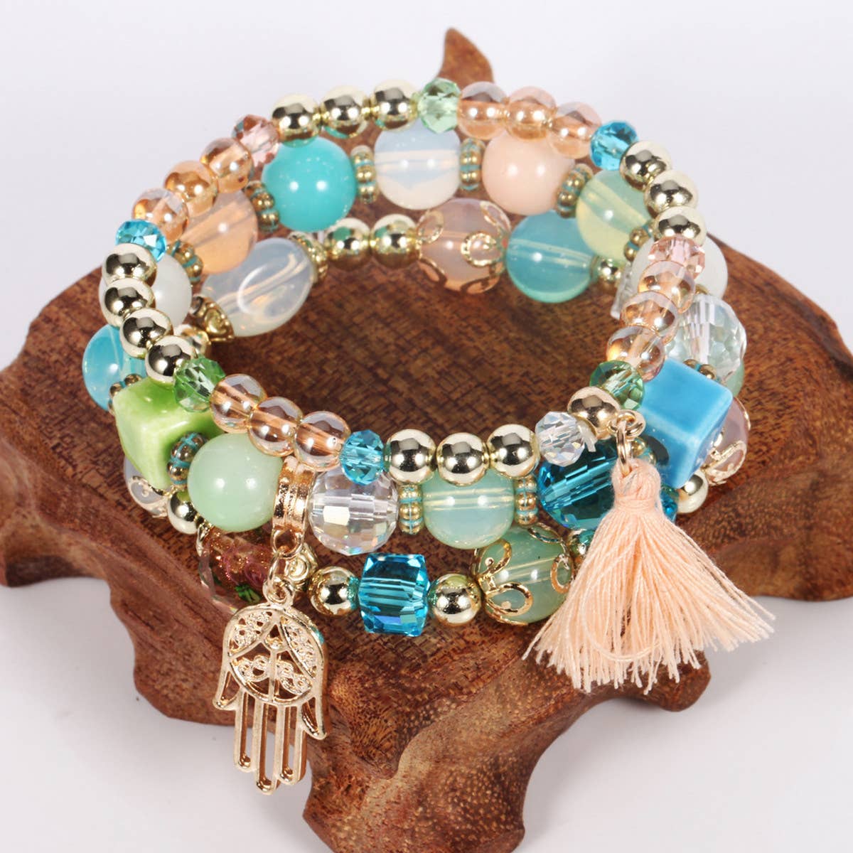 WOMEN'S TASSEL HANDMADE BEADED BRACELET