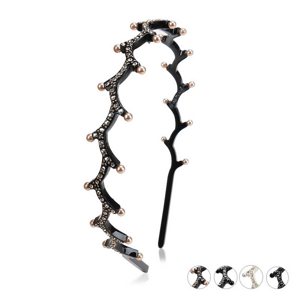 TWIG ACETATE HAIR HOOP NON-SLIP HEADBAND HAIRPIN