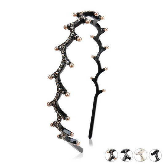 TWIG ACETATE HAIR HOOP NON-SLIP HEADBAND HAIRPIN