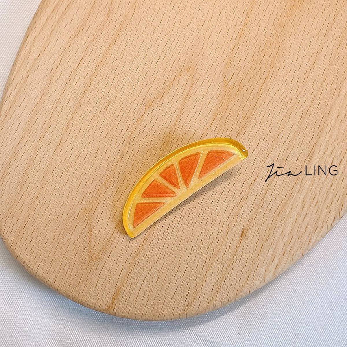 CHILDREN'S WATERMELON CARROT HAIR CLIP