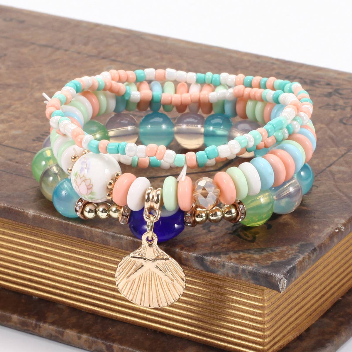 BOHEMIAN MULTI-LAYERED EVIL EYE BRACELET_CWAJE2214