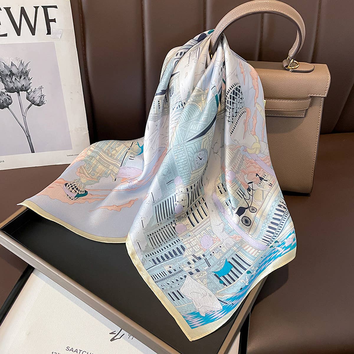 Square Scarf - Chic Street Style Neck & Hair Wrap_CWASC0619