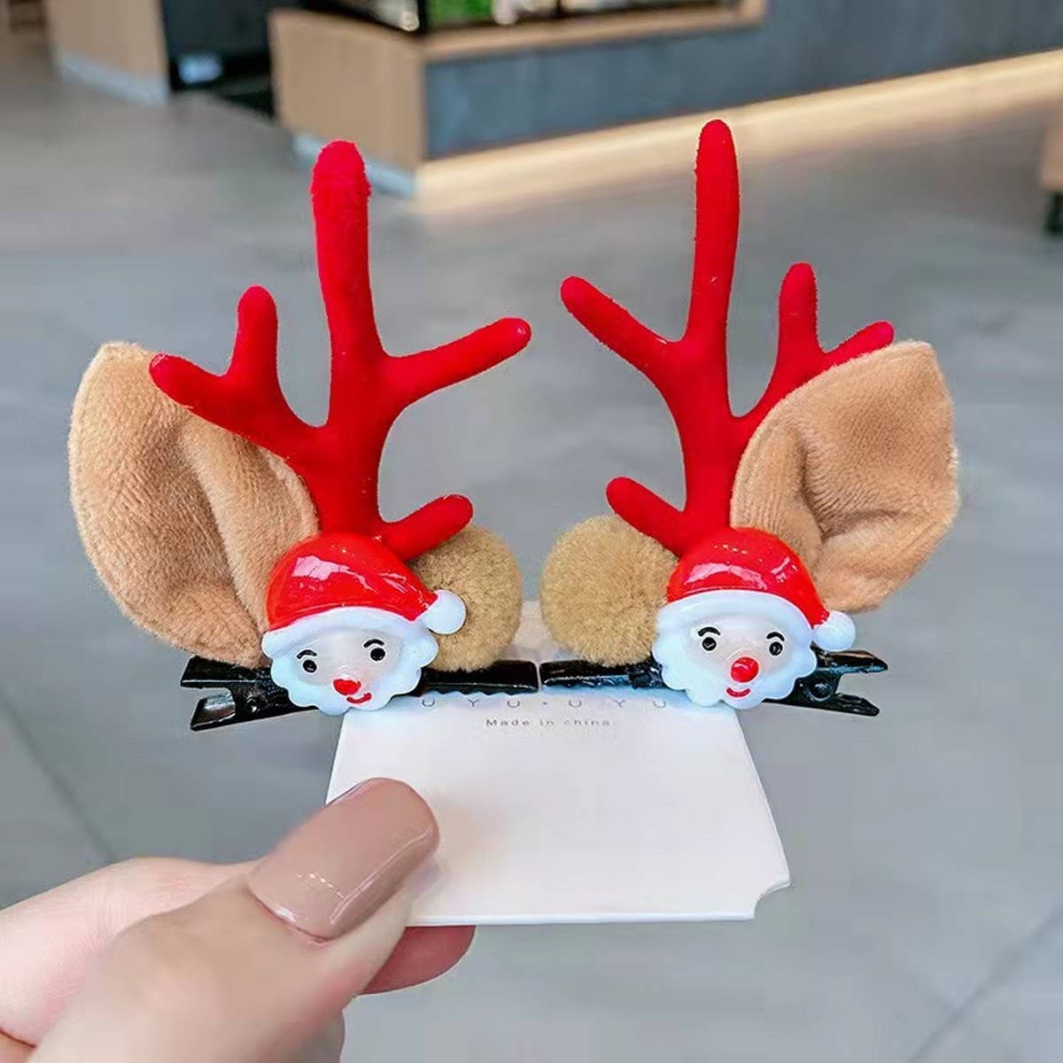 CHRISTMAS CUTE ELK HORN HAIRPIN HAIR ACCESSORIES