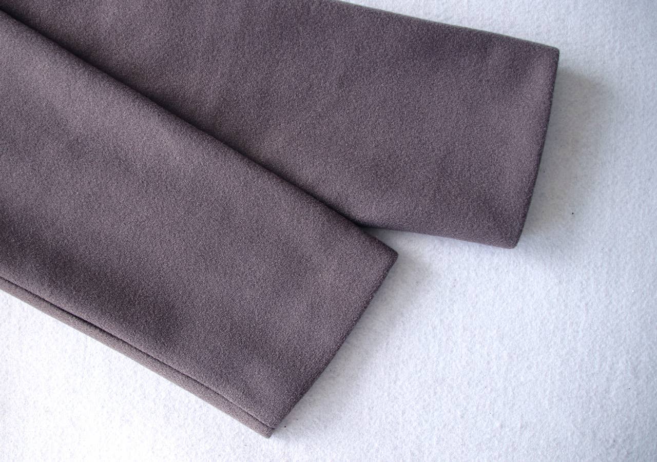 WOOLEN LONG-SLEEVED SINGLE-BREASTED SOLID COAT