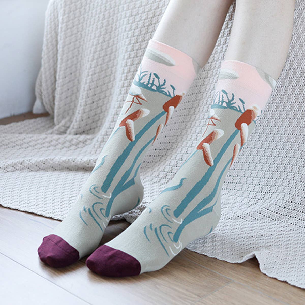 MULTIPLE PATTERNS STREET TRENDY INVISIBLE SOCKS