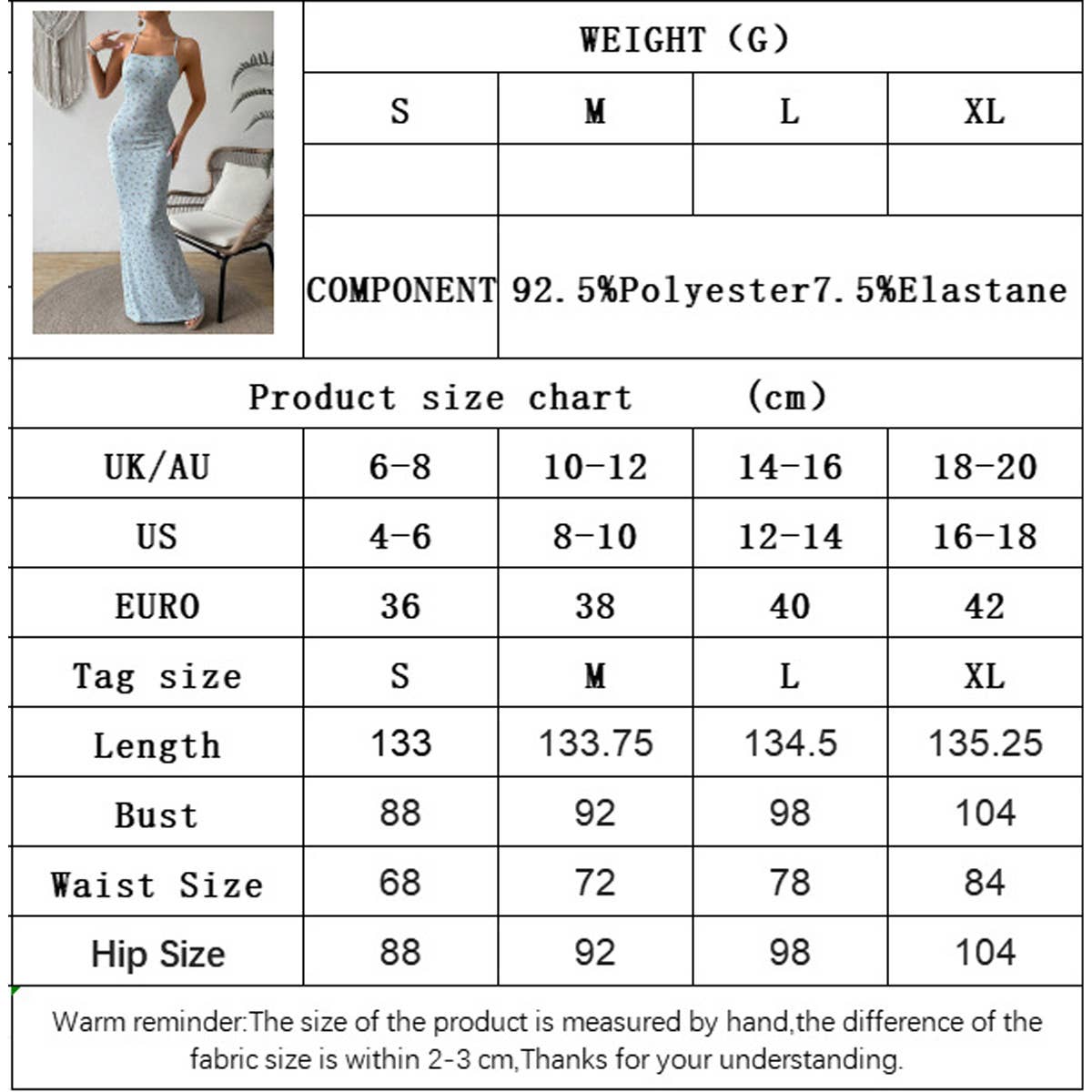 Sweet floral halter backless fit-and-flare dress