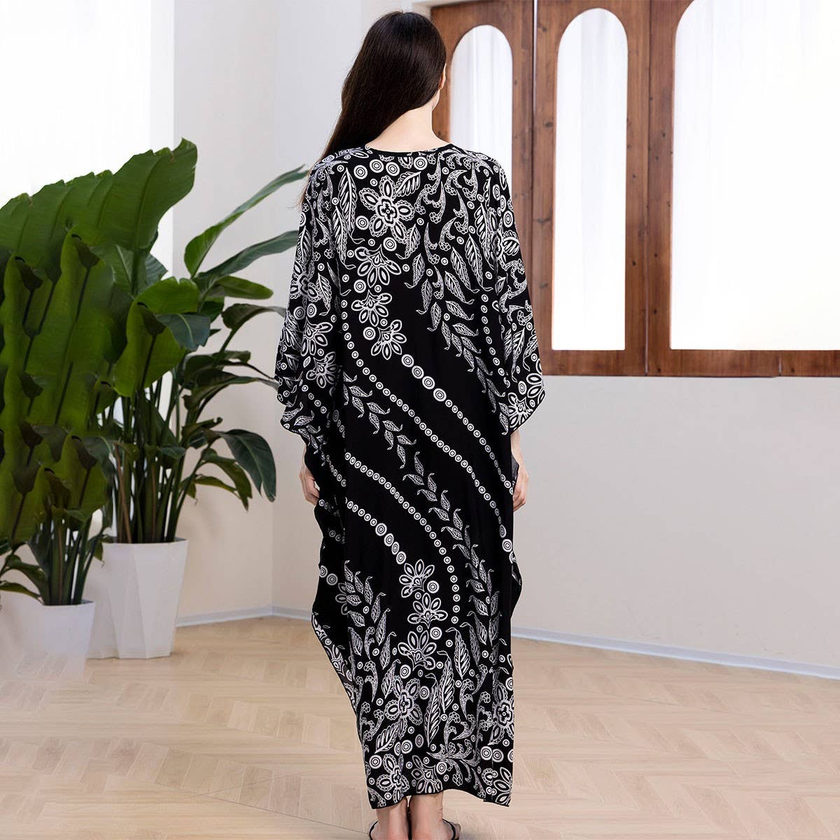 Handwoven Rayon Beach Cover Up Maxi Dress
