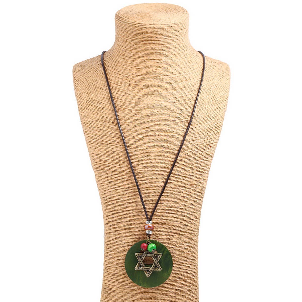 PERSONALIZED ALLOY FIVE-POINTED STAR NECKLACE_CWMM4616