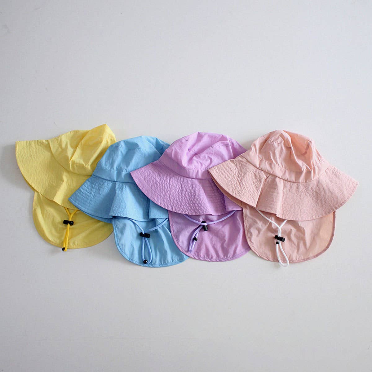 CHILDREN'S CANDY COLOR THIN SHAWL BUCKET HAT_CWAH2862