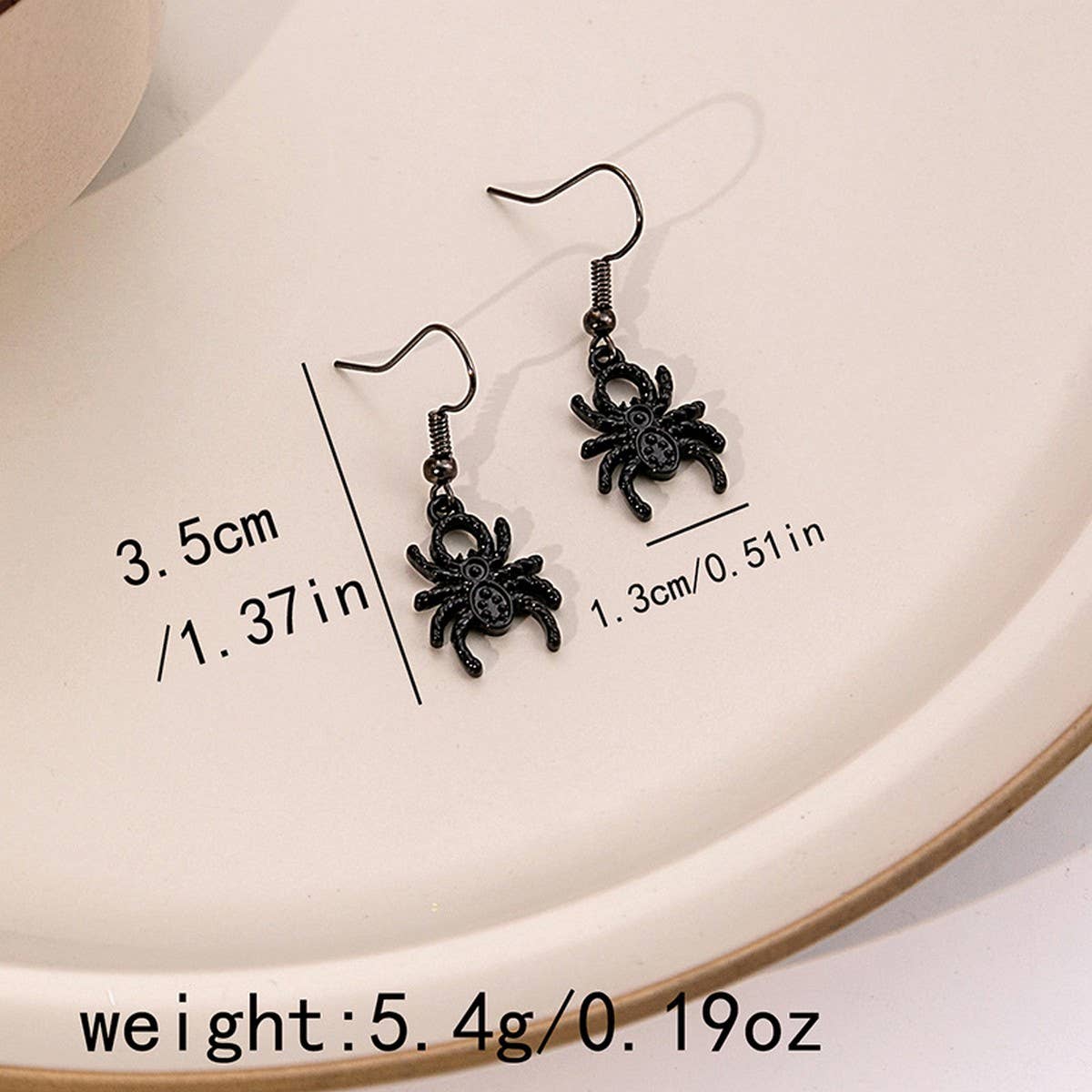 HALLOWEEN GHOST SPIDER WEB EARRINGS