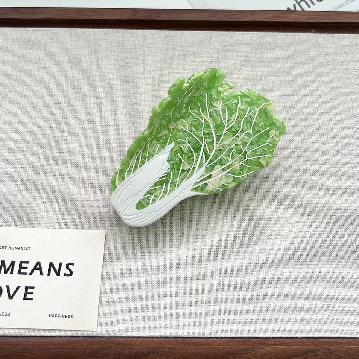 Cute Cabbage Acetate Hair Claw Clip ? Quirky Style
