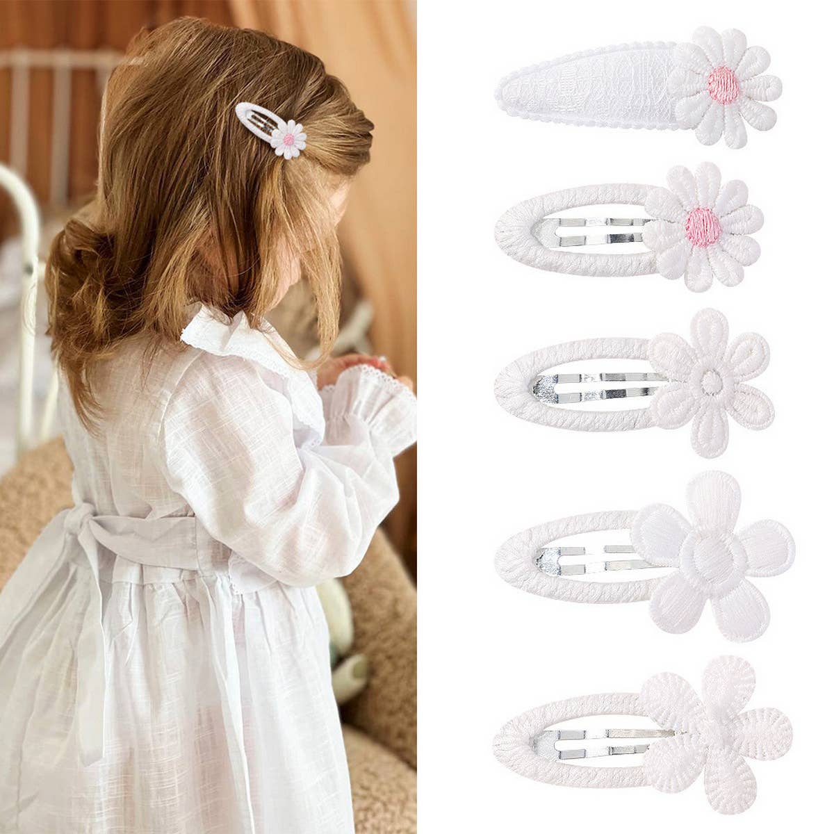 FRESH DAISY HANDMADE HAIR CLIP