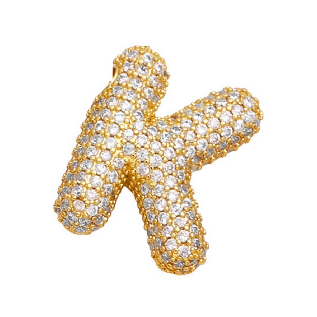 Copper Zirconia Pendant Necklace - Hip Hop