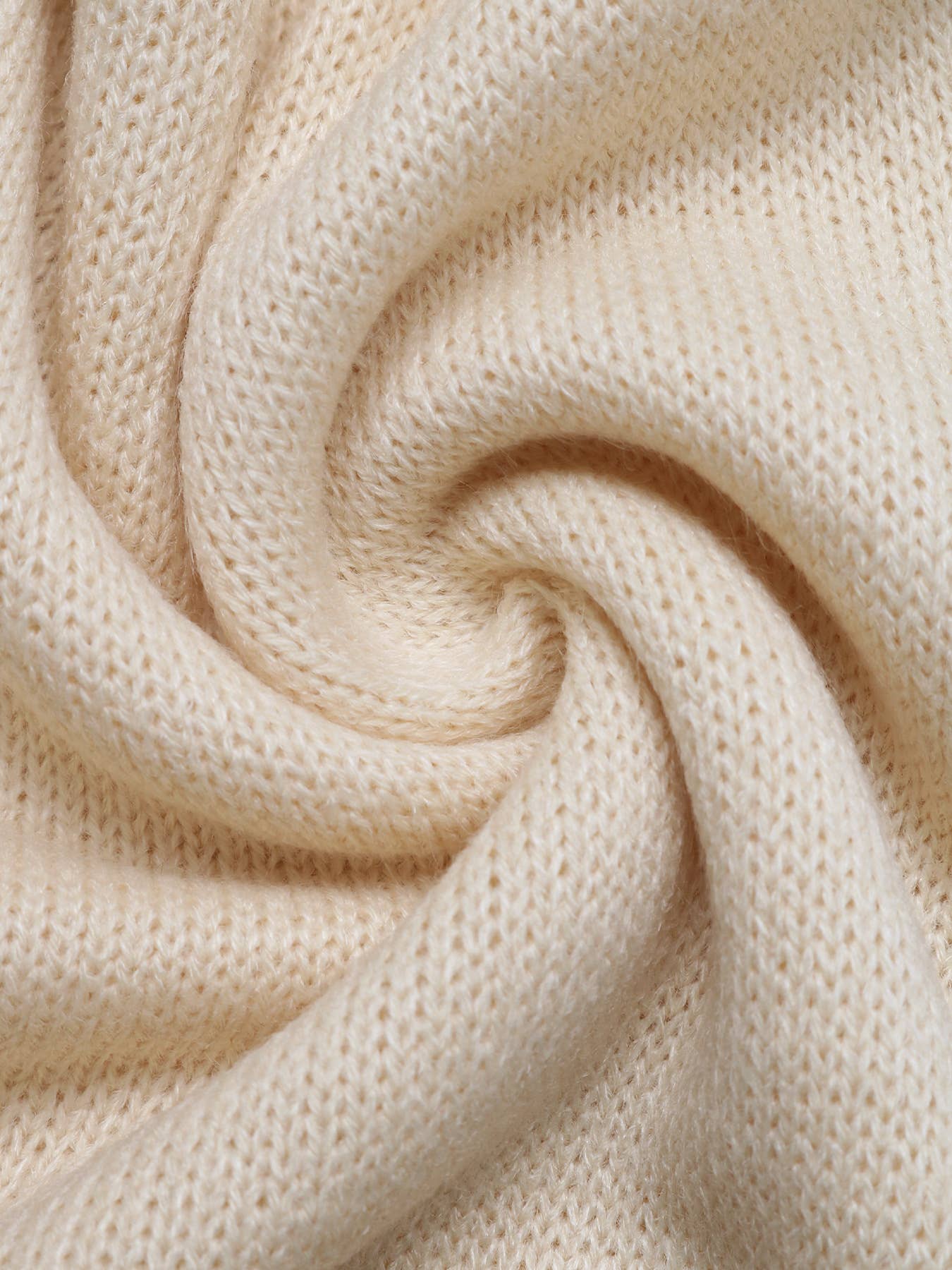 Simple bear jacquard knitted cardigan