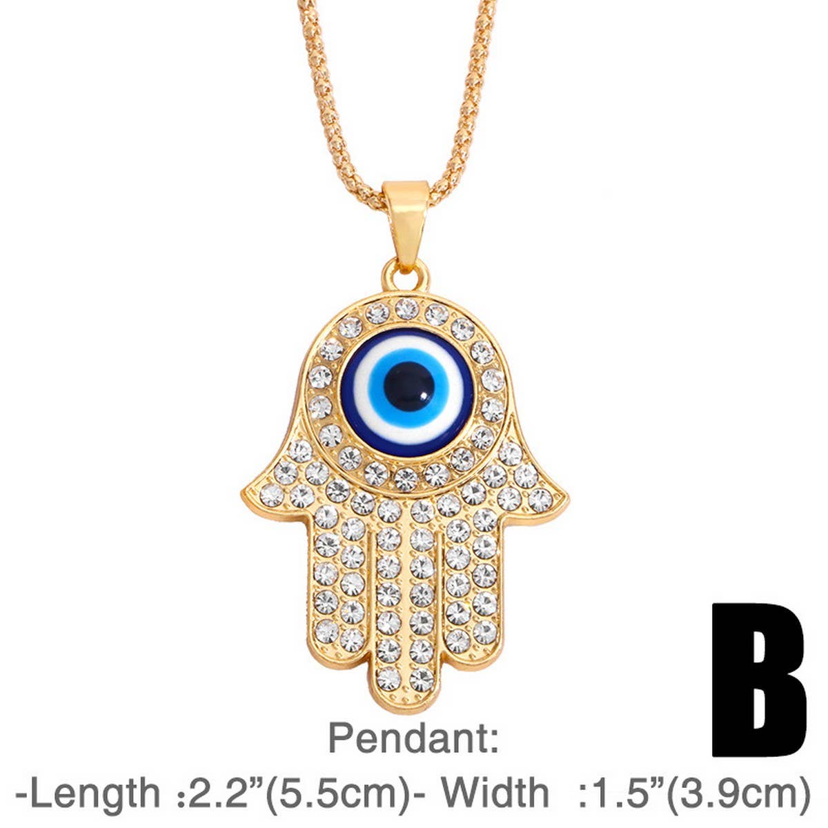 DEVIL'S EYE DIAMOND PENDANT NECKLACE