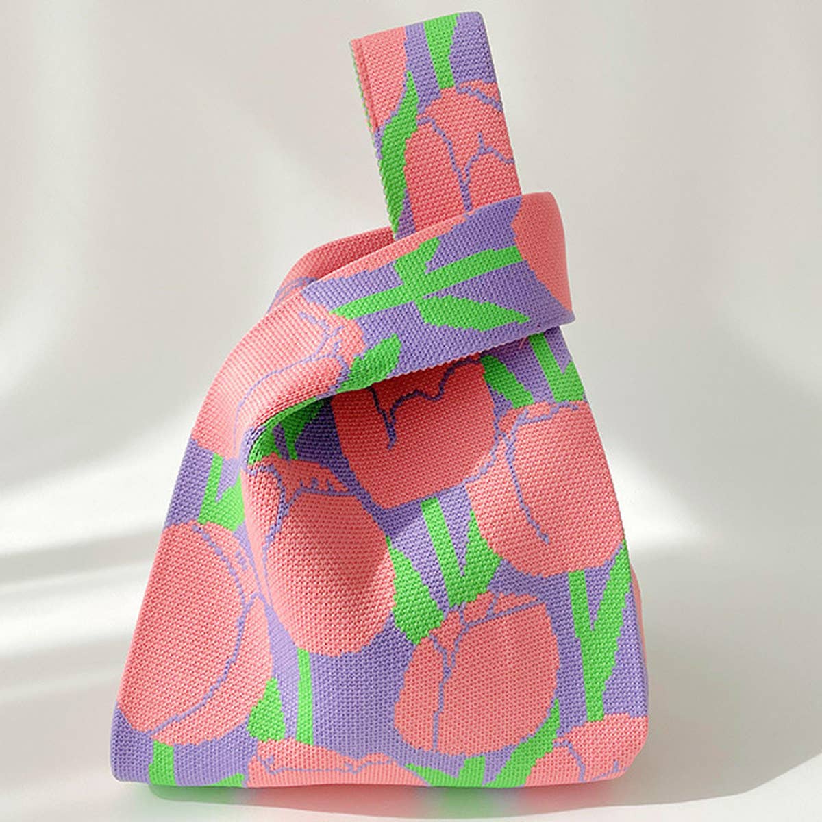 WOMEN FLORAL KNITTED SHOULDER HANDBAG_CWAB1493