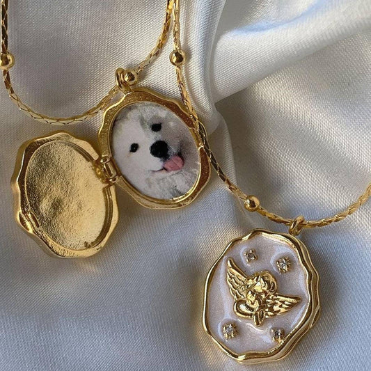 Artistic Pet Open and Close Album Box Necklace_CWMM5292