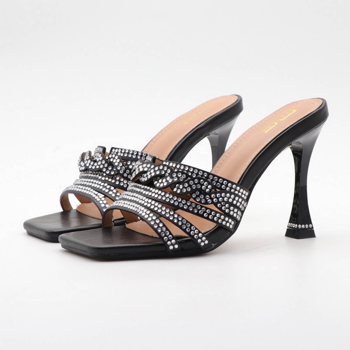 WOMEN VERSATILE RHINESTONE STRAP SANDALS