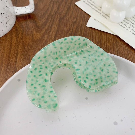 Elegant Acetate Hair Claw, Back Bun Shark Clip_CWAHA1594