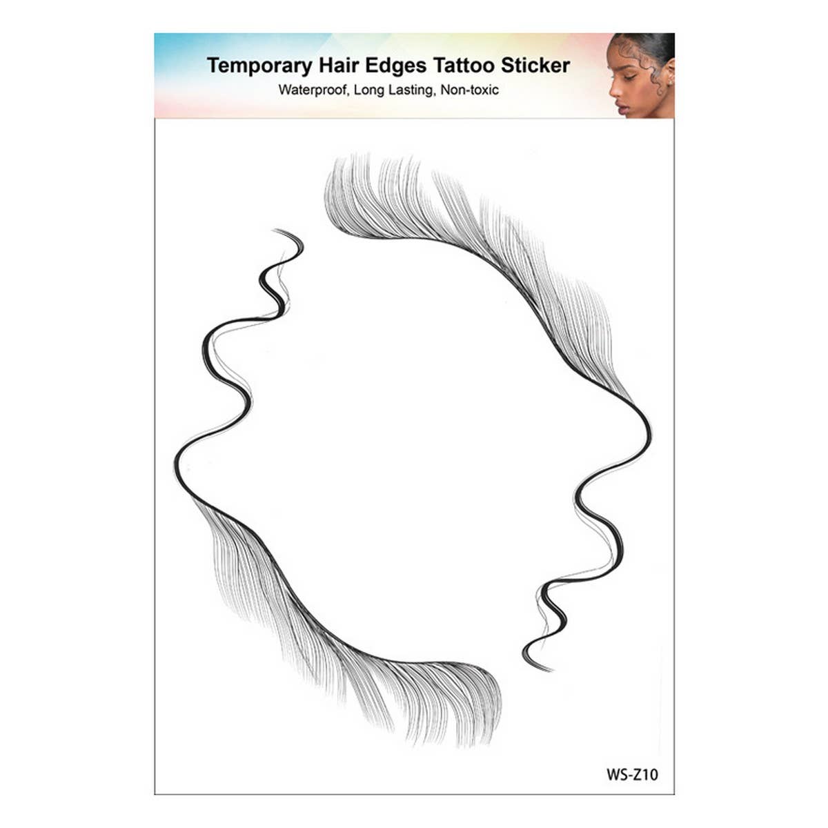 Baby Hairline Tattoo Stickers for Forehead Bangs_CWMM8336