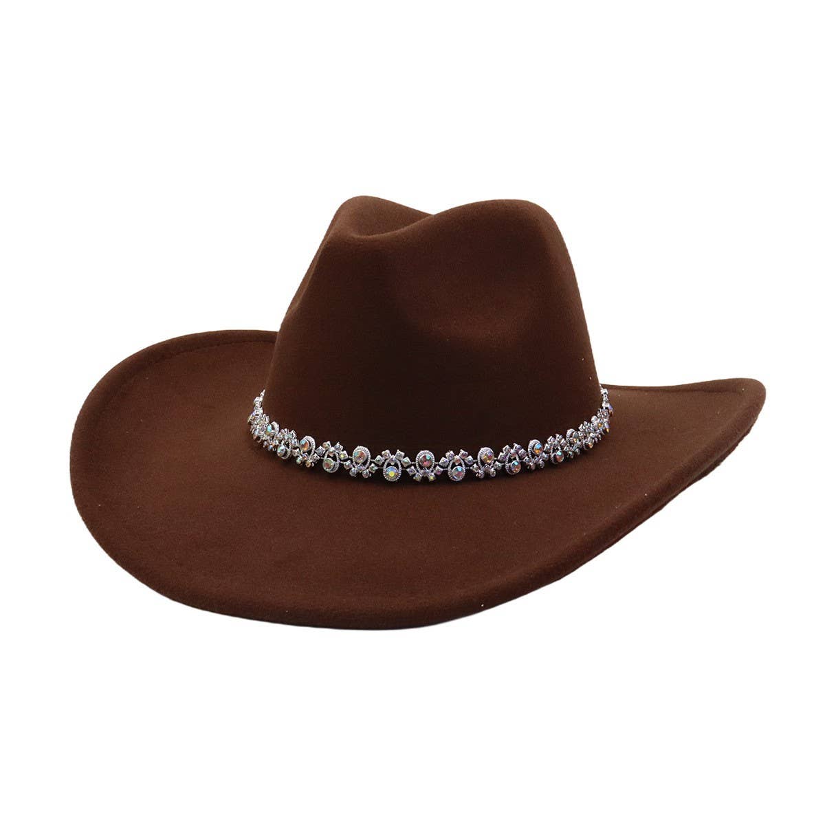 Western  Cowboy Fedora Hat Ethnic Design_CWAH04443