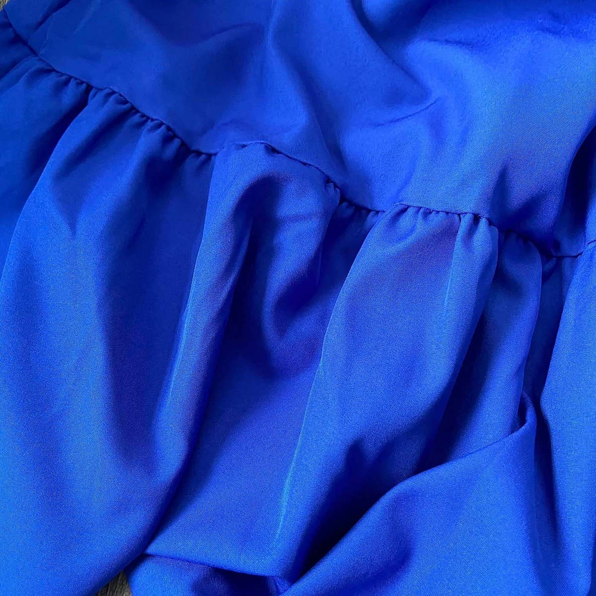 LOOSE SOLID COLOR PUFF SLEEVES PLUS SIZE DRESS